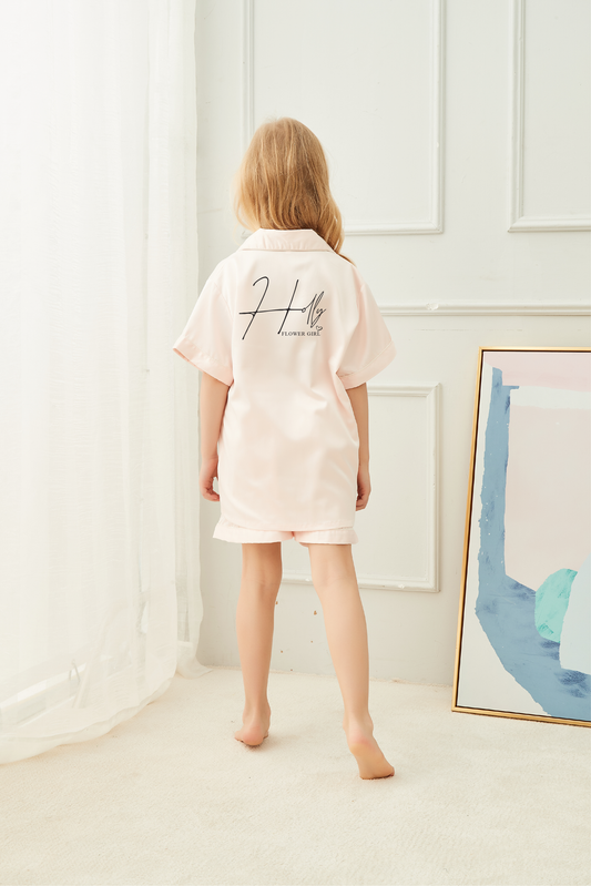 Holly Personalised Satin Pyjama Set - Children