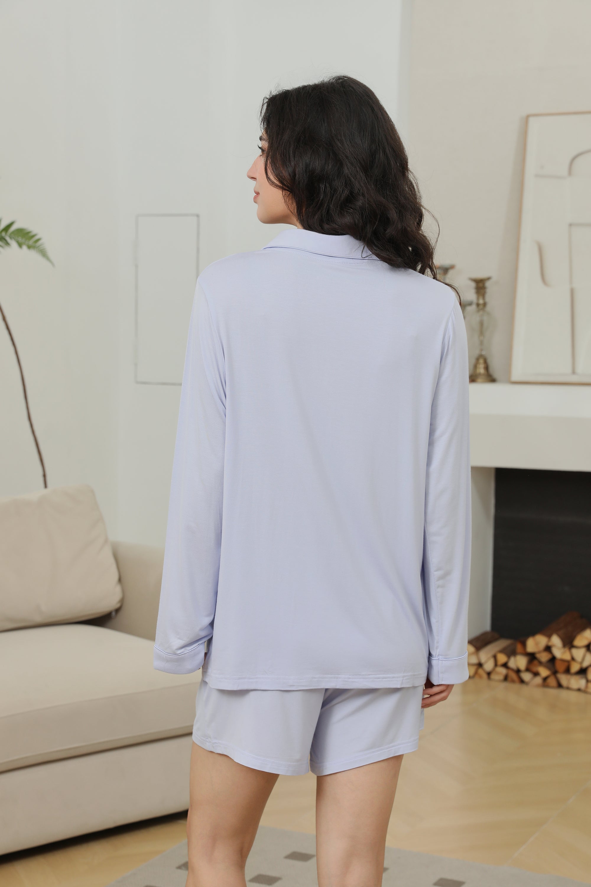 Relaxed Long/Short Pyjama Set