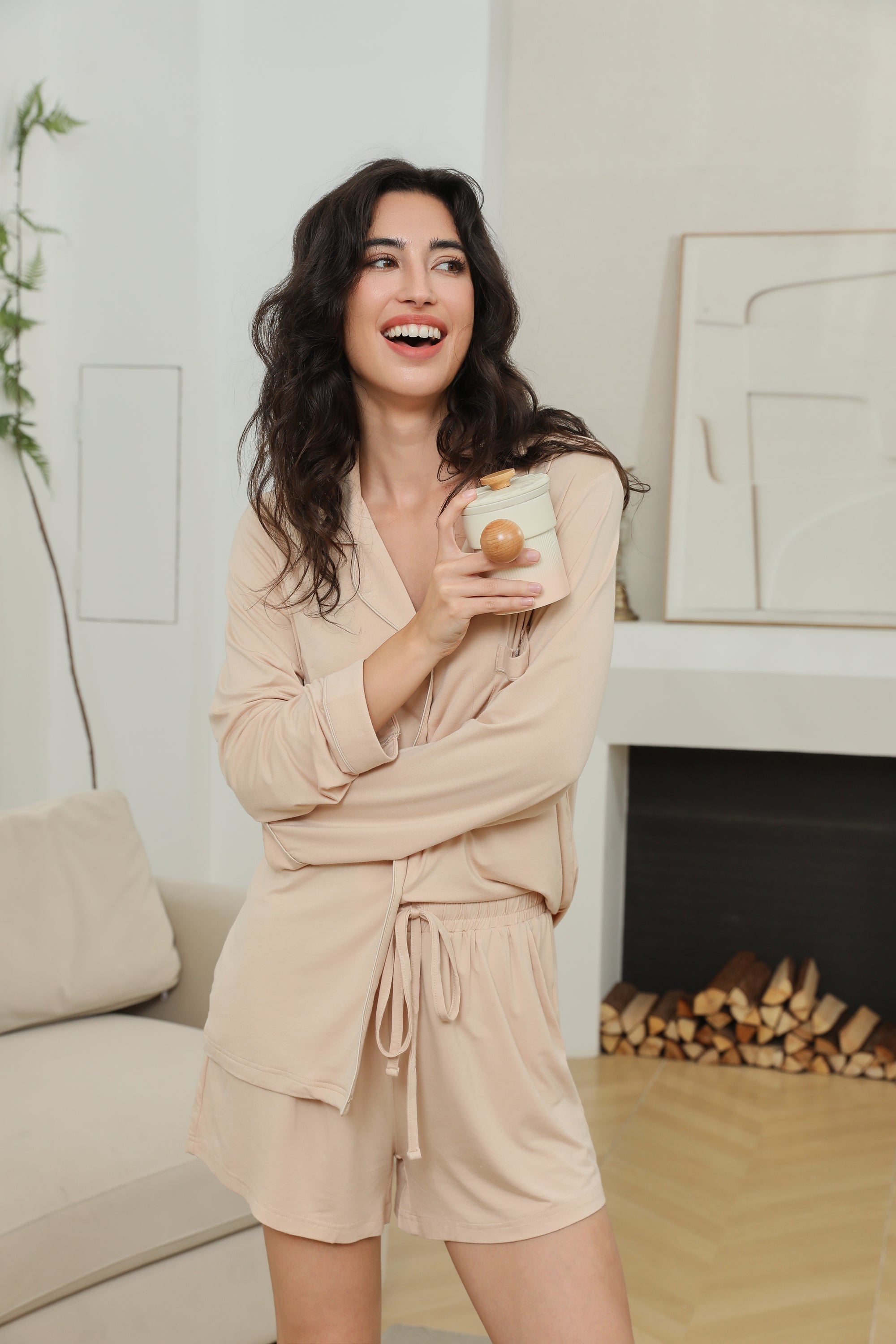 Relaxed Long/Short Pyjama Set