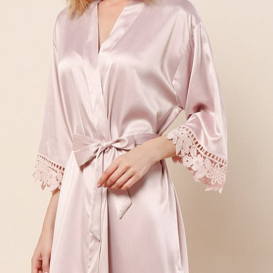 Satin Lace Robe (Script Design)