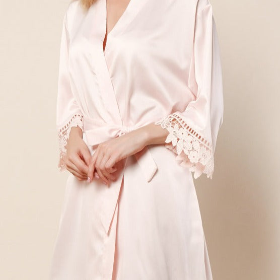 Satin Lace Robe (Script Design)