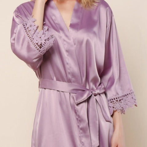 Satin Lace Robe (Script Design)