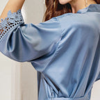 Satin Lace Robe - Monogrammed