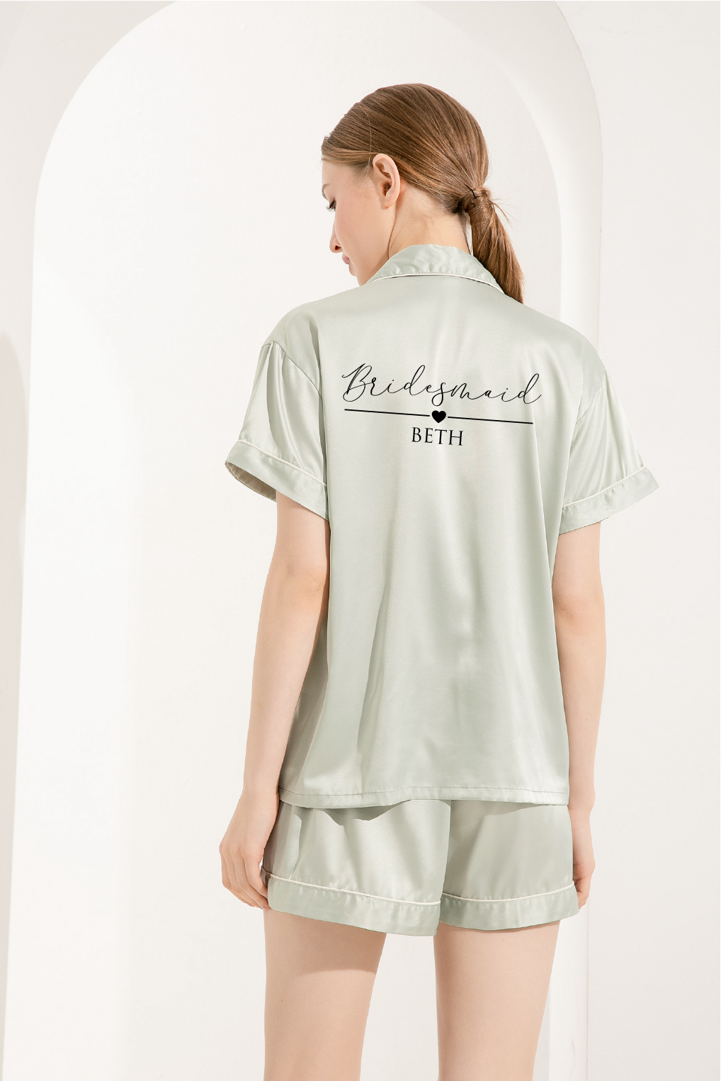 Sophia Personalised Satin Pyjama Set