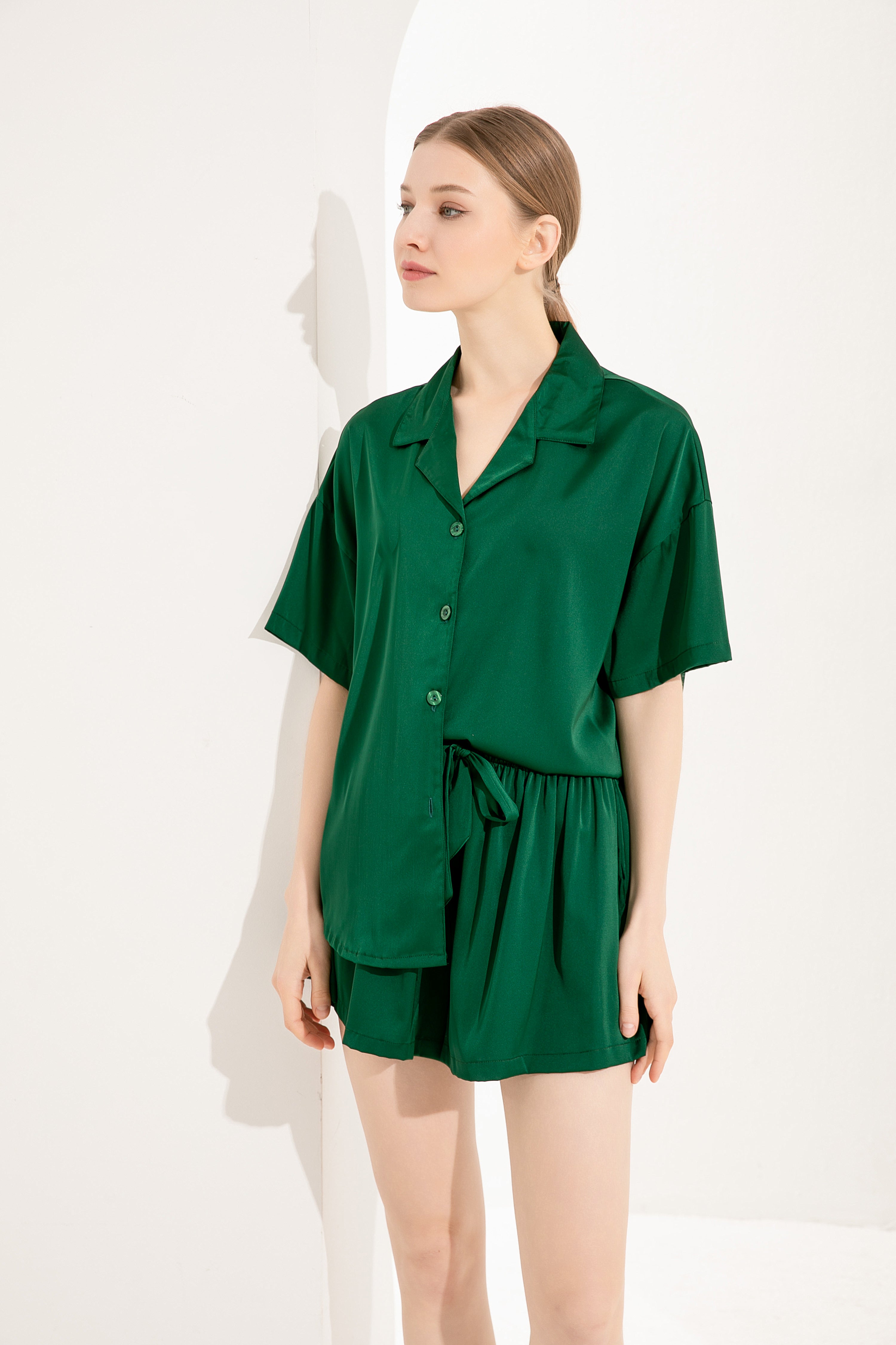 Luxury Satin Relaxed Fit Pyjama Set - Michelle Design