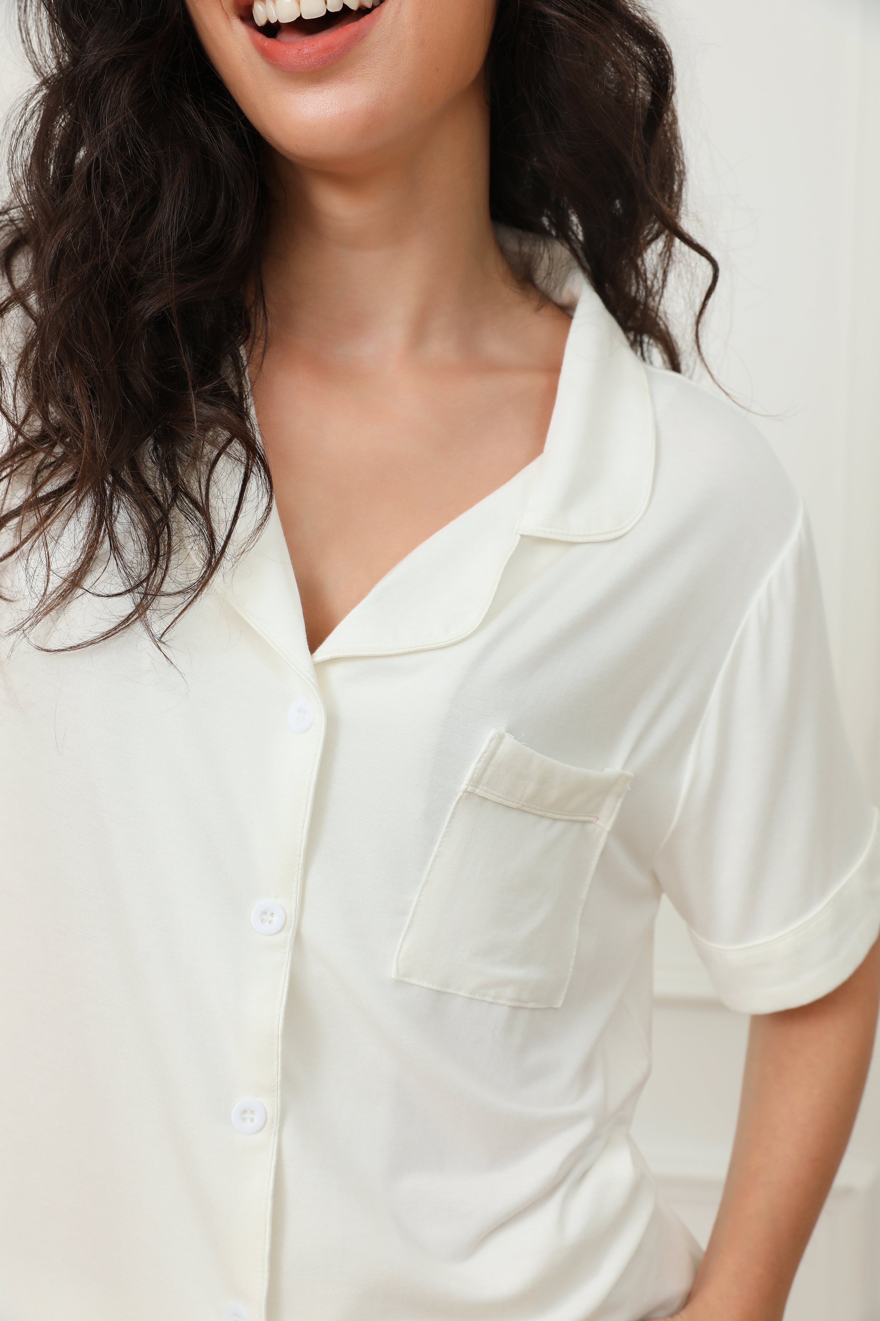 Relax Short Pyjama Set - White