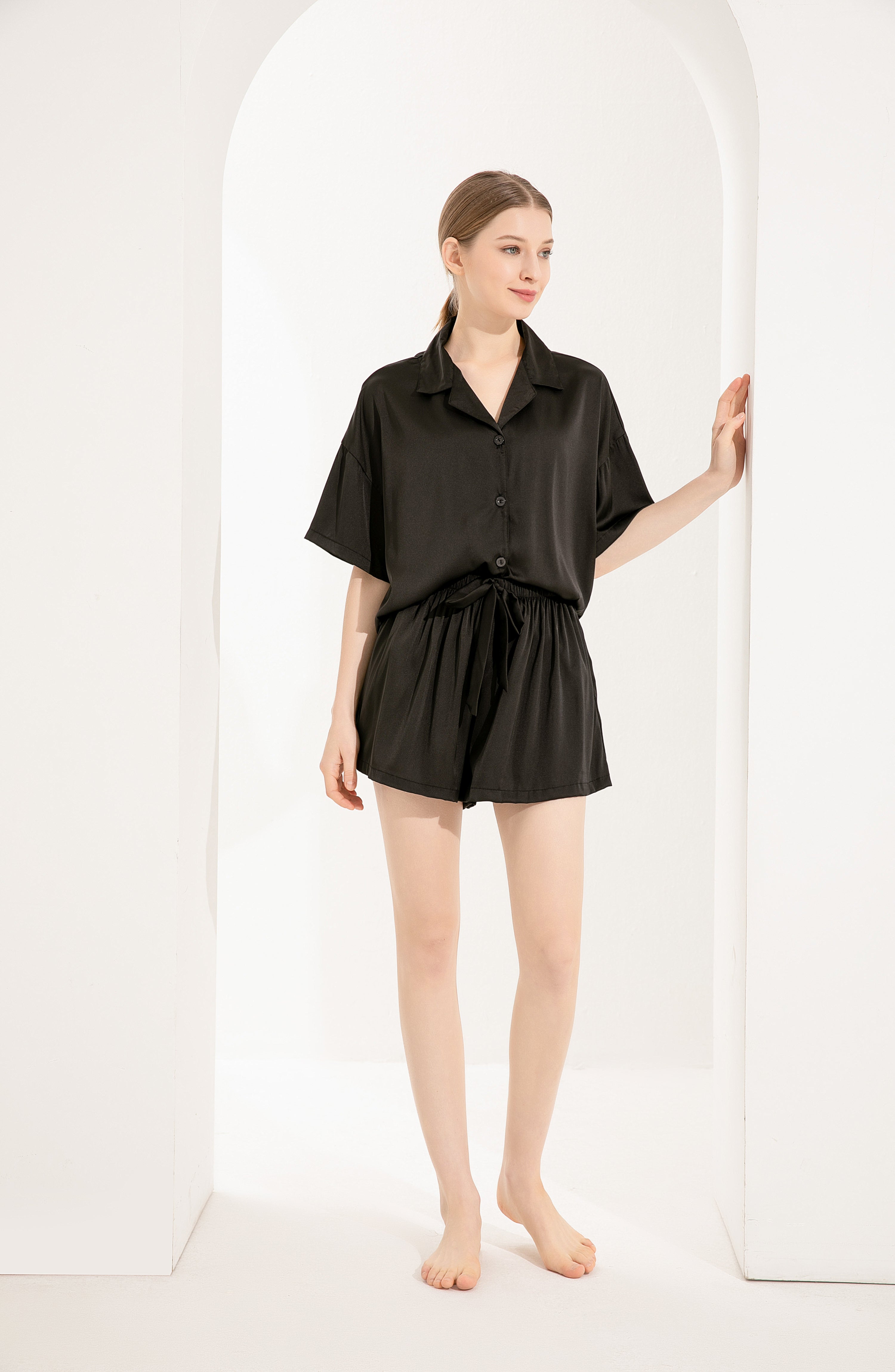 Luxury Satin Relaxed Fit Pyjama Set - Michelle Design
