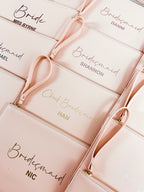 Personalised Luxury Bridal Party Pouch Bag