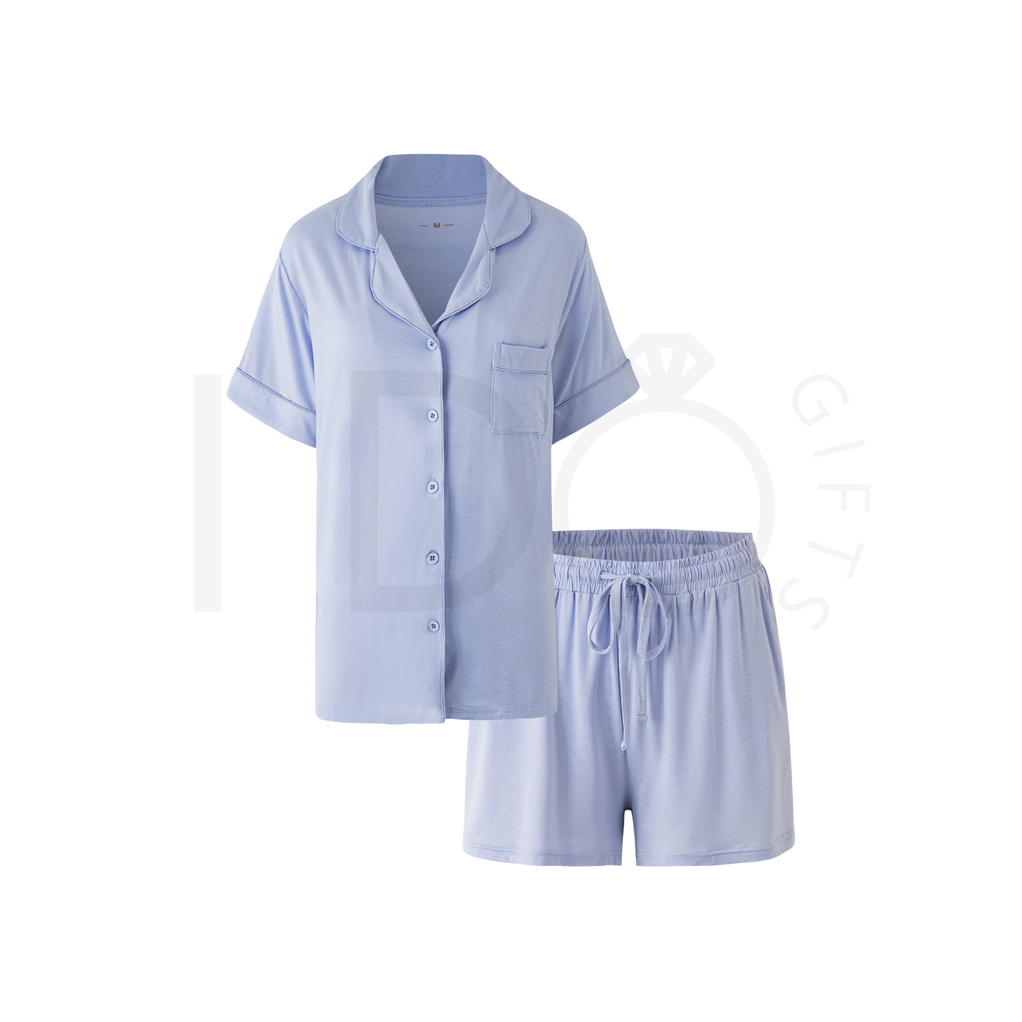 Relaxed Short Pyjama Set - Periwinkle