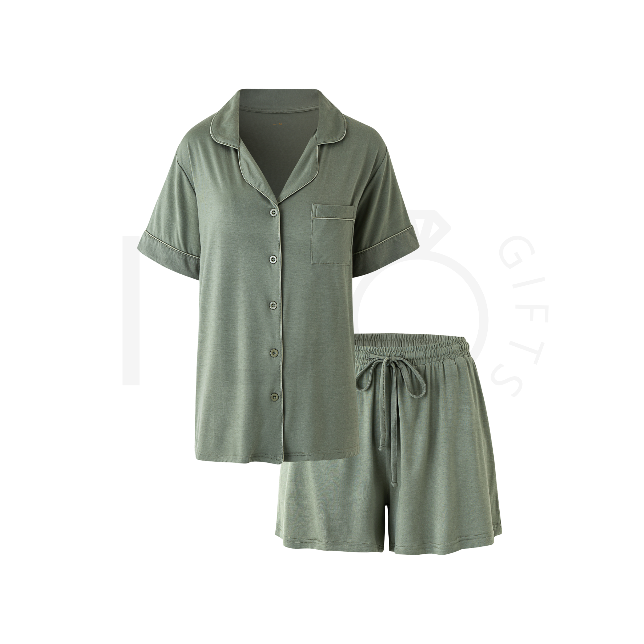 Relax Short Pyjama Set - Sage Green