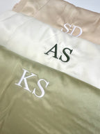 Satin Lace Robe - Monogrammed