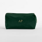 Velvet Monogrammed Make-up Bag