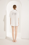 Luxury Satin Relaxed Fit Pyjama Set - Holly Design