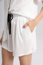 Embroidered Personalised Model Pyjamas - Ivory