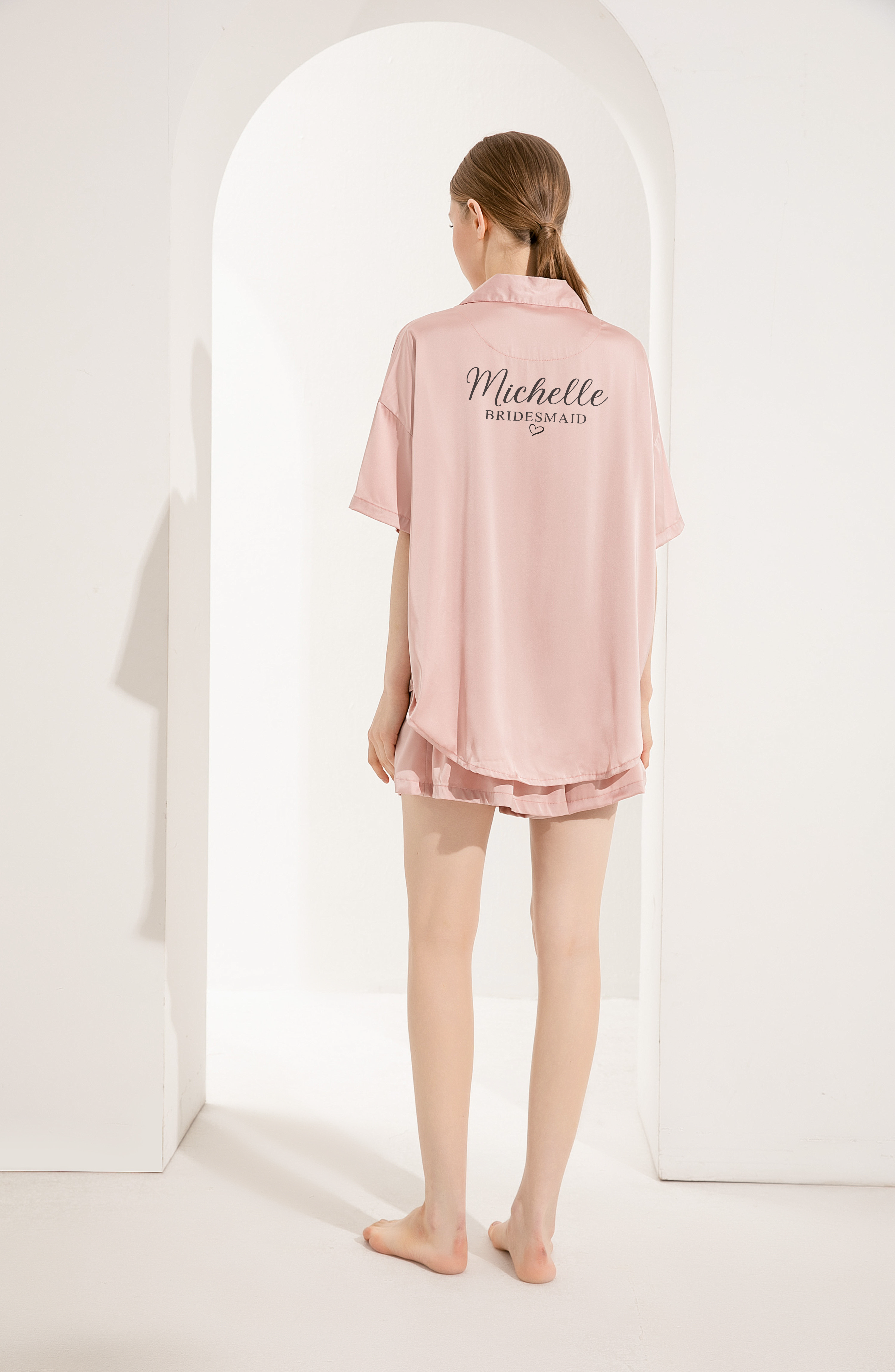 Luxury Satin Relaxed Fit Pyjama Set - Michelle Design