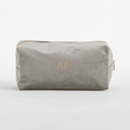 Velvet Monogrammed Make-up Bag
