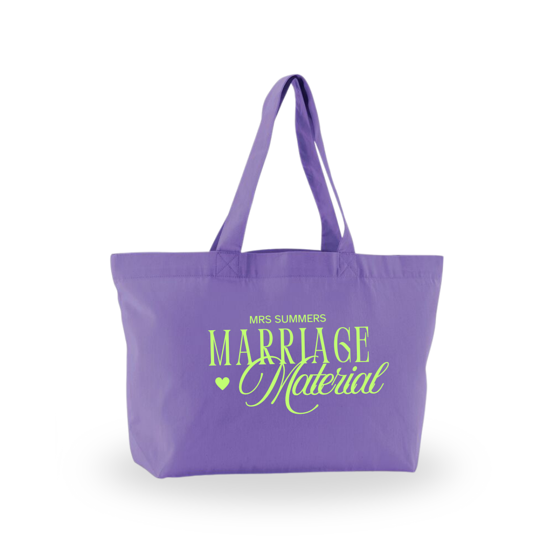 Marriage Material Organic Vibe Tote