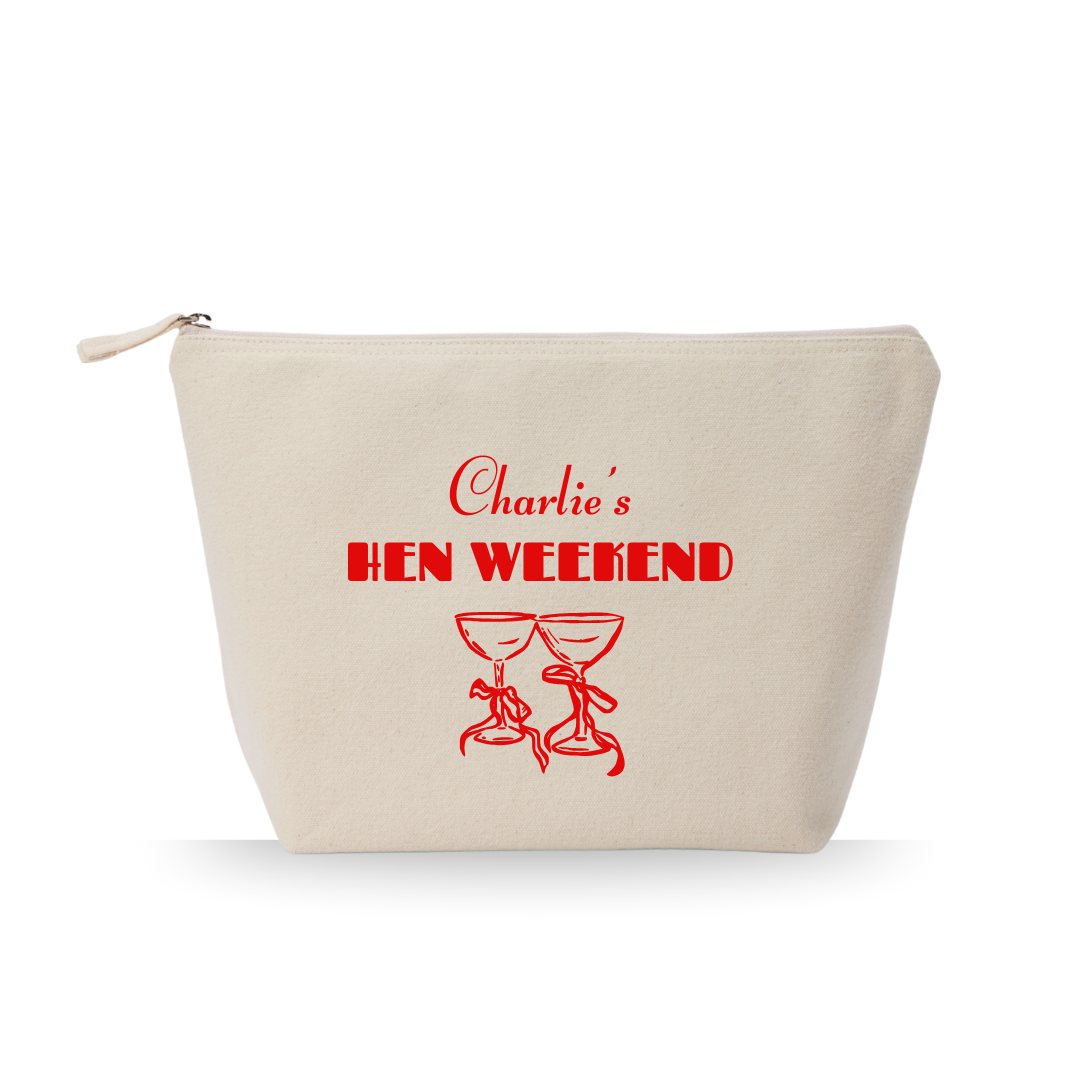 Canvas Bachelorette Accessories Bag