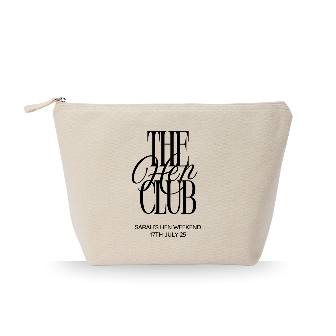 Canvas Bachelorette Accessories Bag