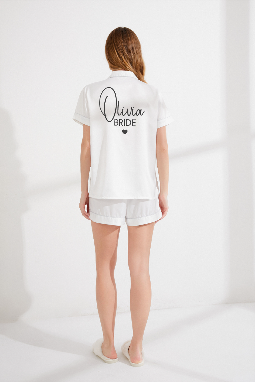 Olivia Personalised Satin Pyjama Set