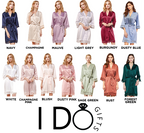 Satin Lace Bridal Party Robe - Script Design