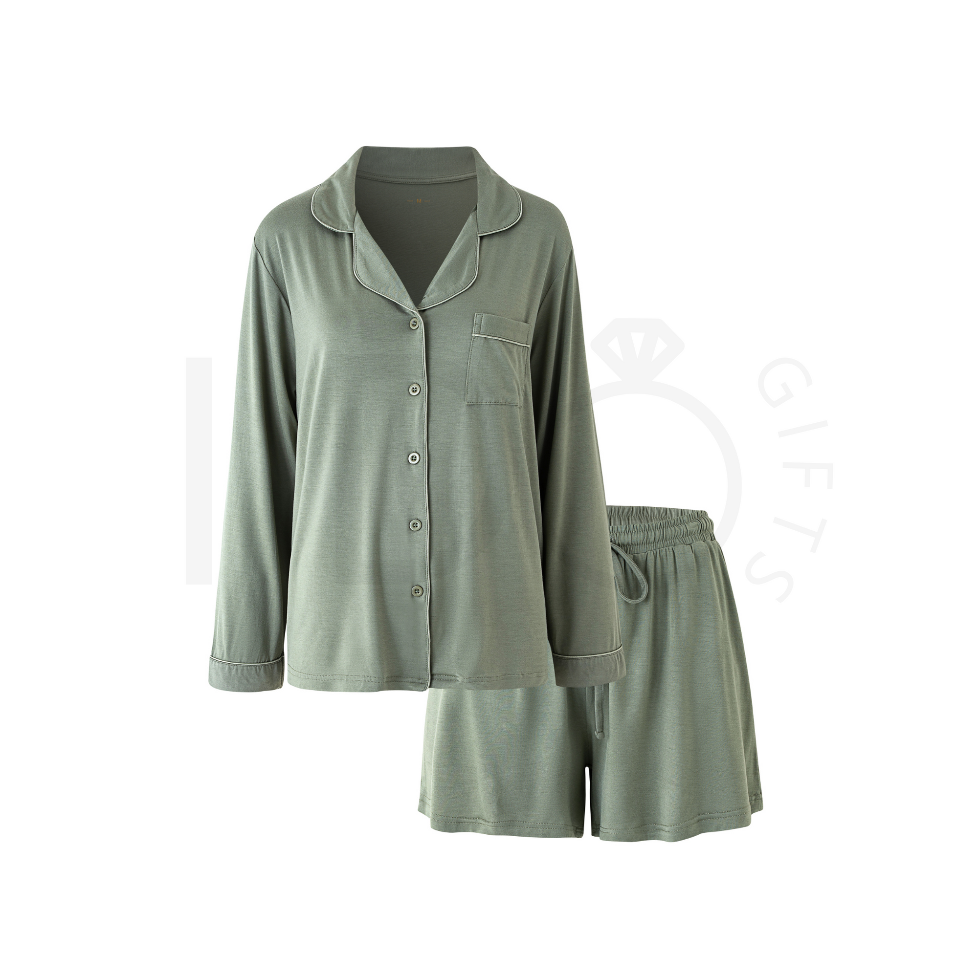 Relaxed Long/Short Pyjama Set