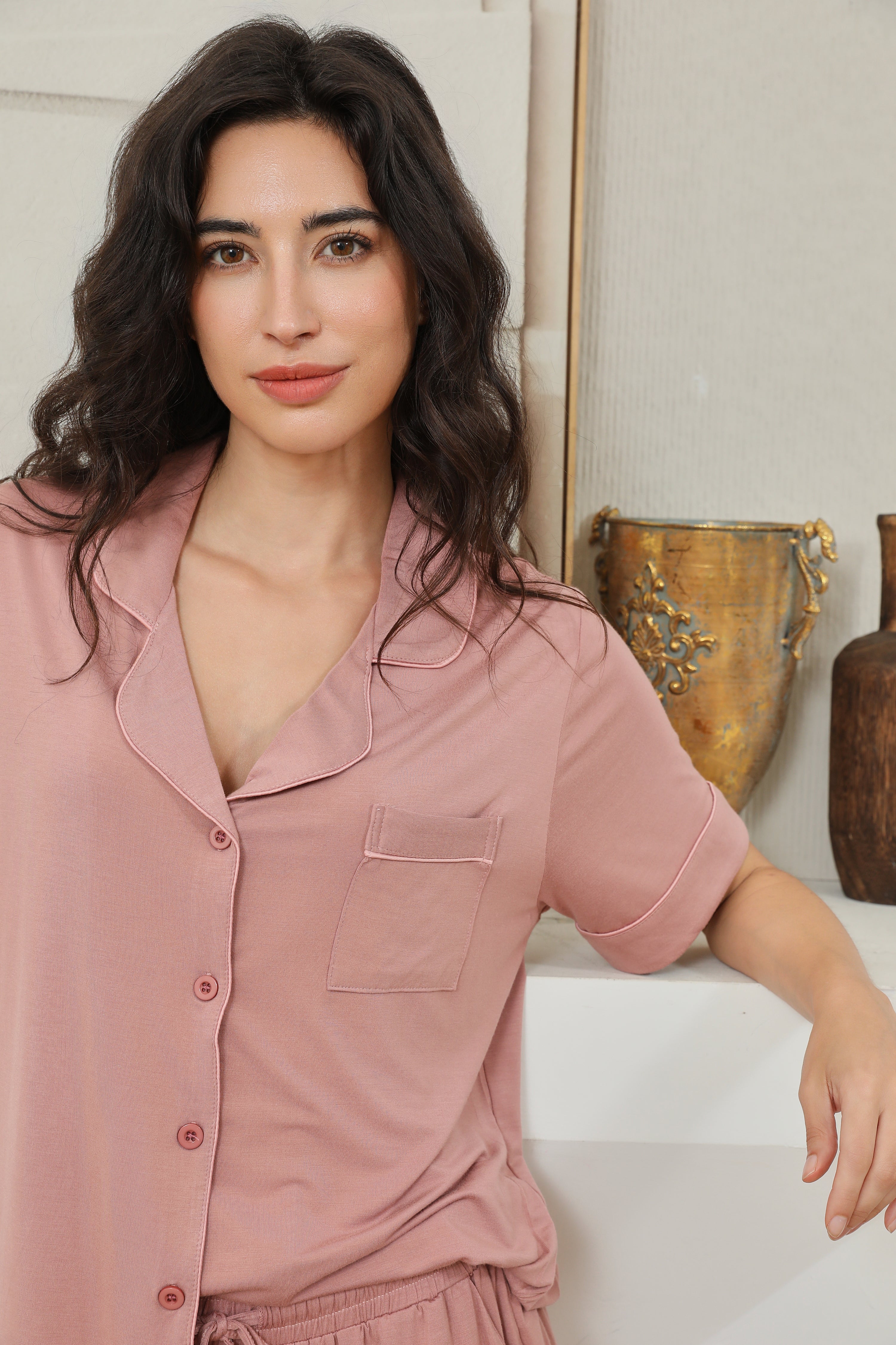 Relax Short Pyjama Set - Dusty Pink