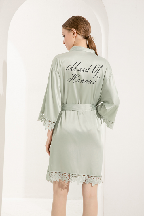 Satin Lace Robe (Script Design)