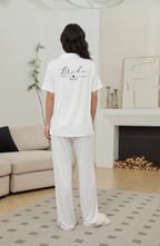 'Sophia' Relaxed Short Sleeved Long Pyjama Set