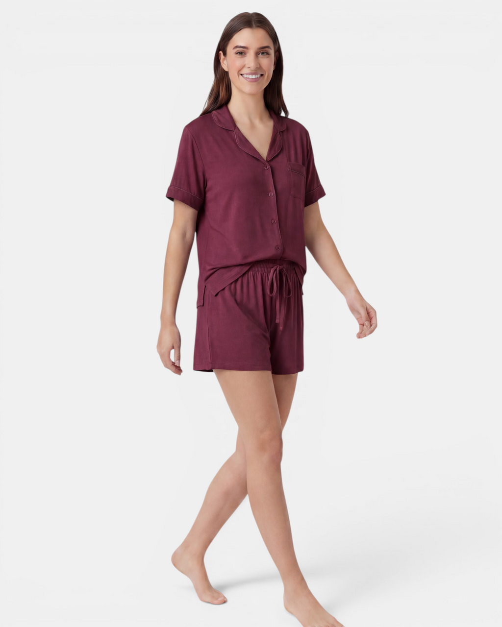 Relax Short Pyjama Set - Wine