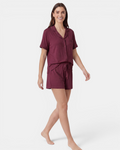 Relax Short Pyjama Set - Wine