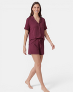 Relax Short Pyjama Set - Wine