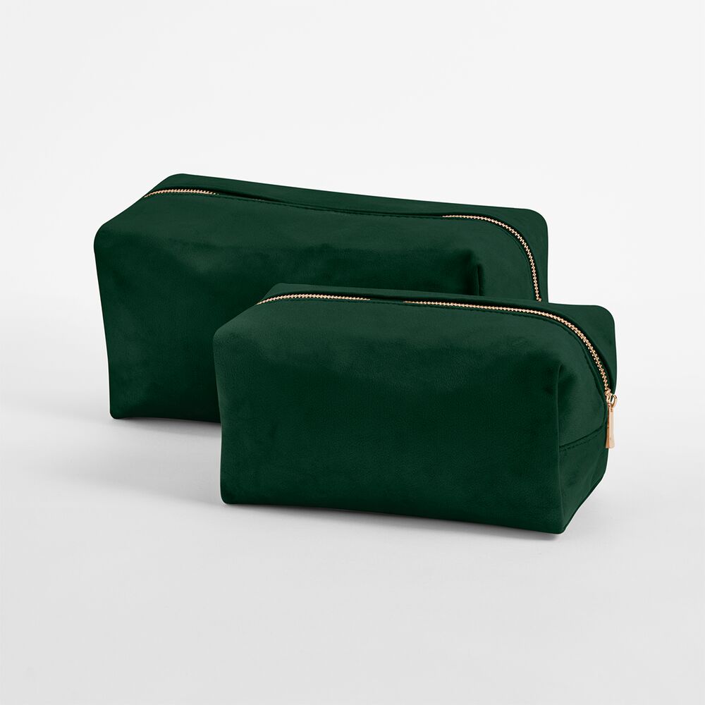 Velvet Monogrammed Make-up Bag