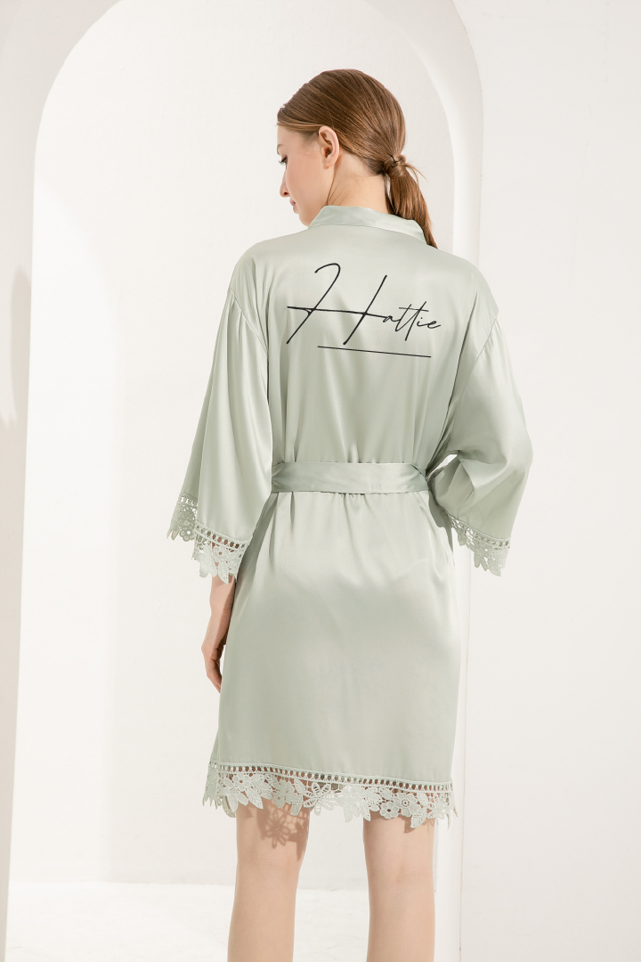 Satin Lace Robe 'Hattie Design'