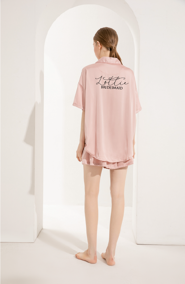 Luxury Satin Relaxed Fit Pyjama Set - Lottie Design